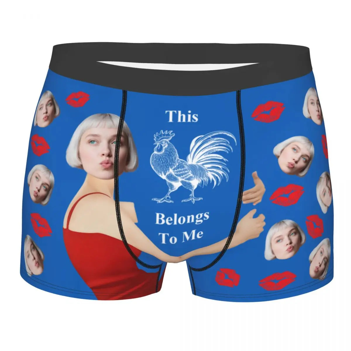 Personalized Custom Underwear Photo Face Customized Boxer Briefs Shorts Panties Soft Underpants For Husband Valentine's Day Gift
