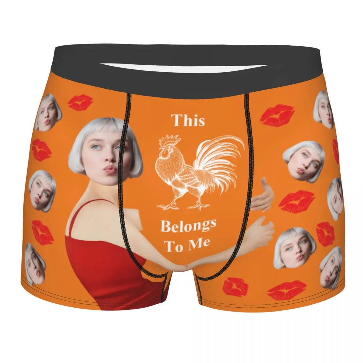 Personalized Custom Underwear Photo Face Customized Boxer Briefs Shorts Panties Soft Underpants For Husband Valentine's Day Gift